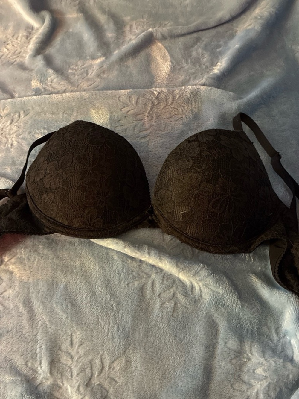 Black Lace Push-Up Bra - Women Intimates